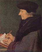 Hans Holbein Erasmus portrait Germany oil painting artist